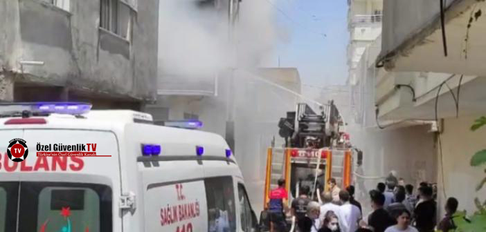 Özel güvenlik personelinin evi çıkan yangında kül oldu!