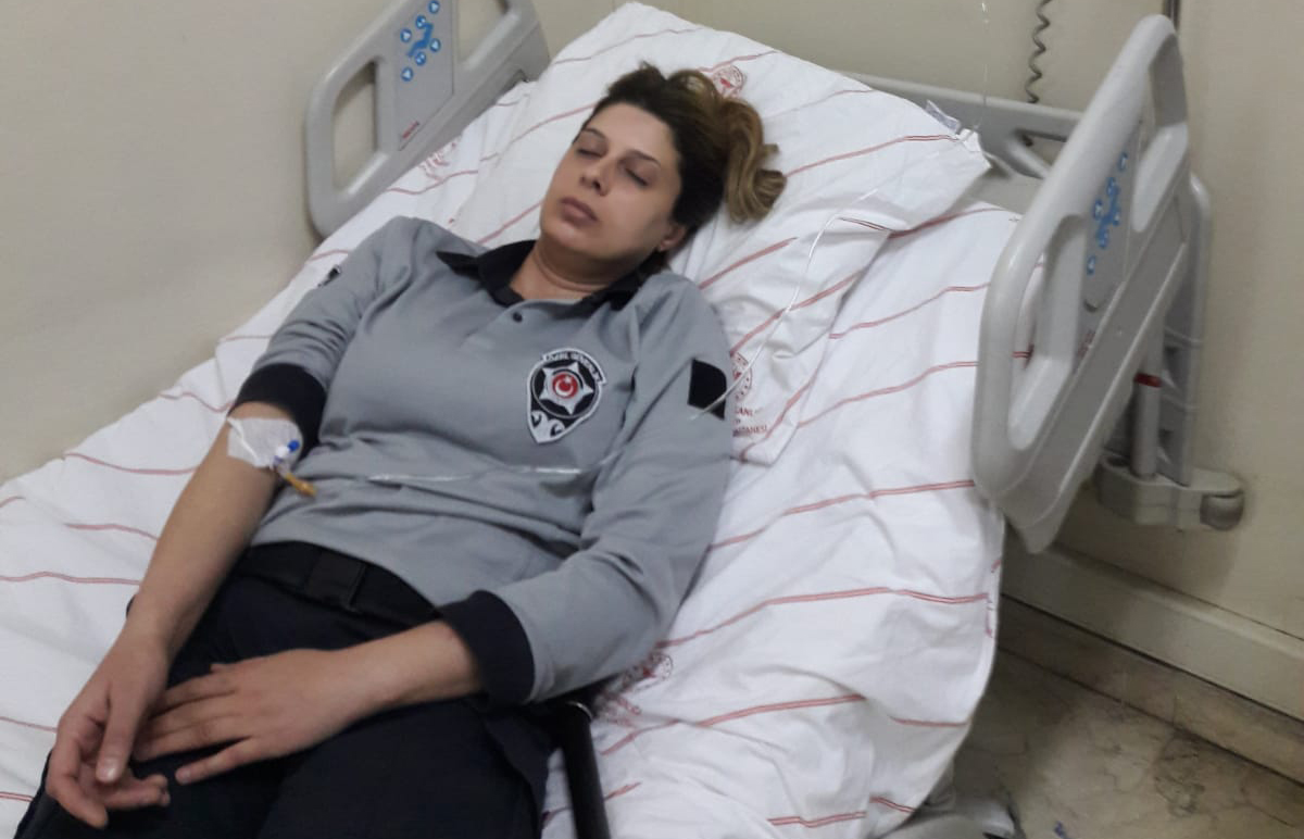 Hastanede özel güvenlik görevlisine saldırı!